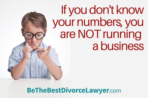 If you don't know your numbers you are not running a business