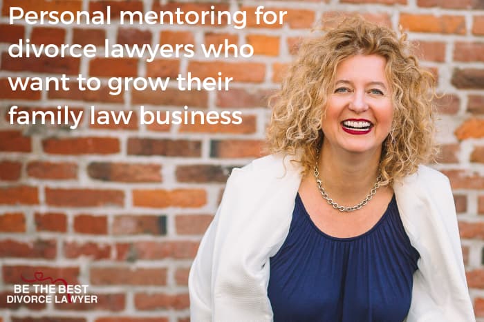Thumbnail: Personal mentoring for divorce lawyers who want to grow their family law business with divorce lawyer, Val Hemminger.